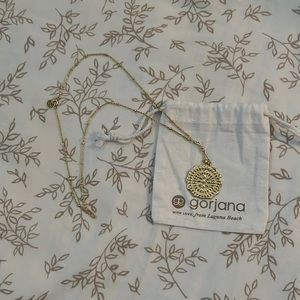 Gorjana mosaic coin necklace